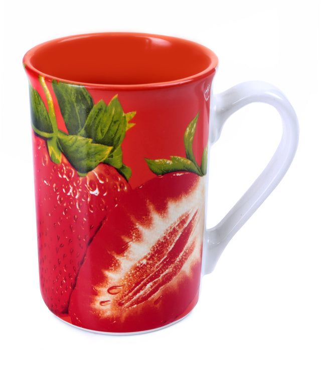 4-Piece Fruit Decal Portable Mug Assorted Color