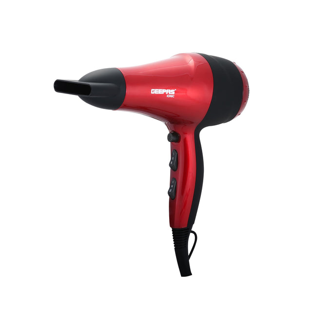 Hair Dryer, 2 Speed Setting, 2000W, GHD86018, Removable Filter, Hang-up Hook, Cool Shot Function, 3 Heat Settings, Travel Friendly Dryer Red/Black