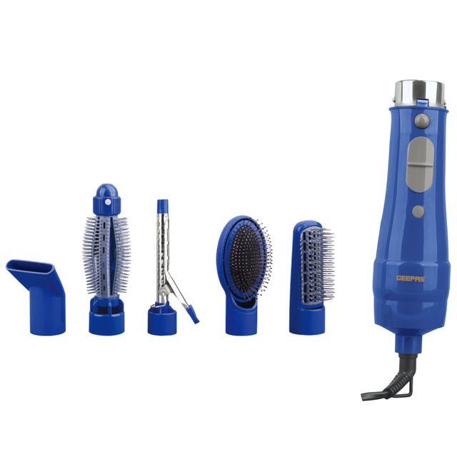 6-In-1 Hair Styler Blue 34.81 cmx 27.21 cmx 7.4cm