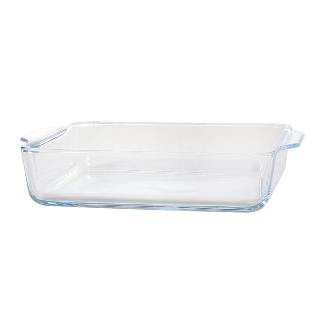 Borosilicate Square Glass Baking Tray Clear 1.5Liters