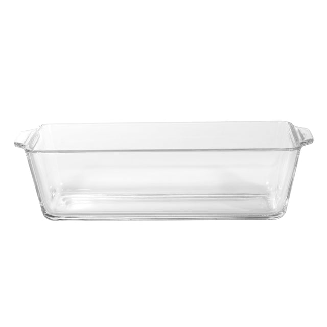 Borosilicate Rectangular Glass Loaf Dish Clear 0.8Liters