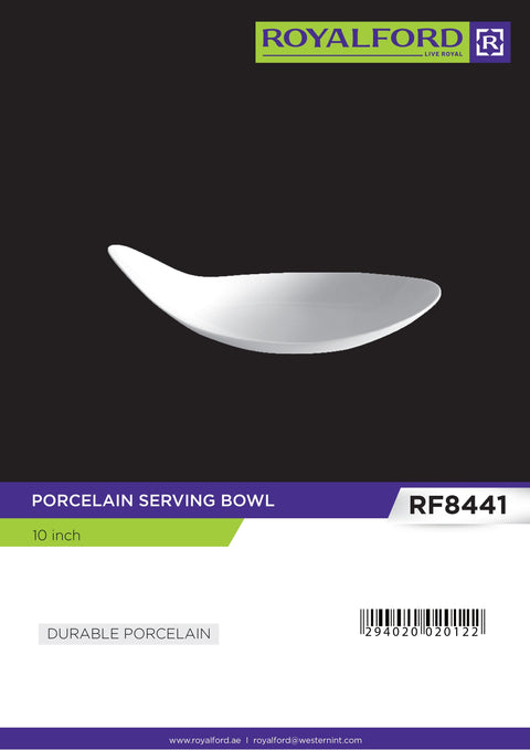 Porcelain Serving Bowl White 7inch
