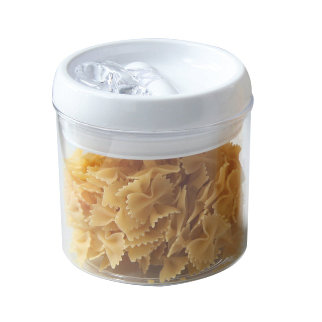 0.9 Litre Round Recipient Canister Transparent, Storage Organizers