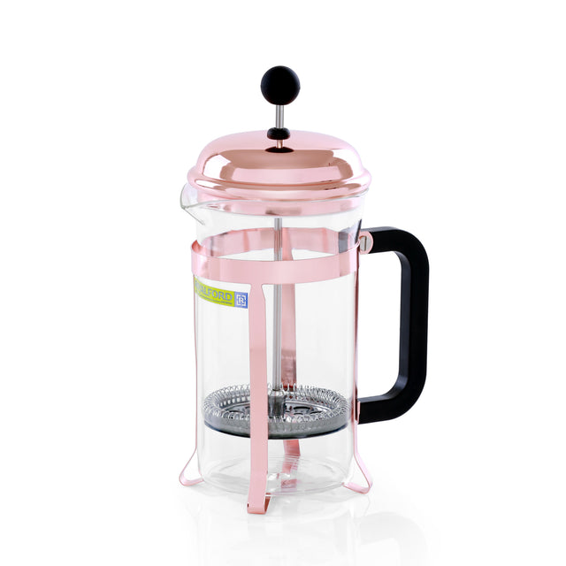 French Press Clear/Rose Gold/Black 600ml