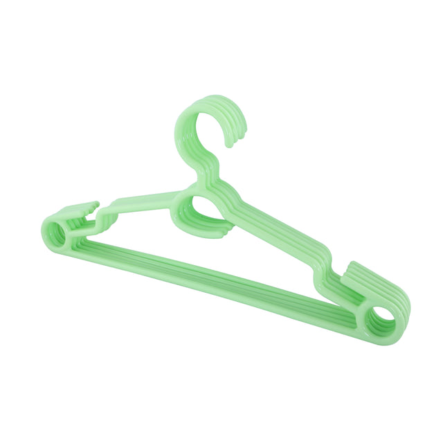5-Piece Plastic Cloth Hanger Set Assorted