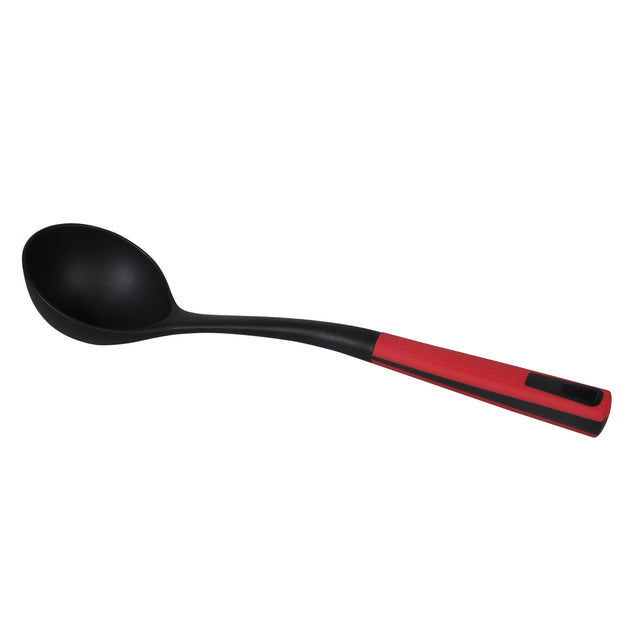 Delcasa DC1676 Nylon Ladle - Professional Soup Ladle with Long Handle - Kitchen Dining Cutlery/Crockery Utensil - Ultra Stylish Porridge Serving Spoon - Ideal Serving Ladle for Soup Gravy Liquids Sauce Curry