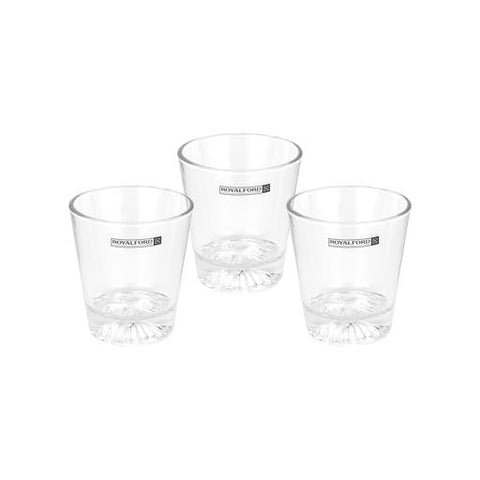 275ml Glass Tumbler Set of 3 – Lead-Free Clear Soda Lime Glass Drinking Glasses for Water, Juice, Tea & Cold Beverages – Dishwasher Safe