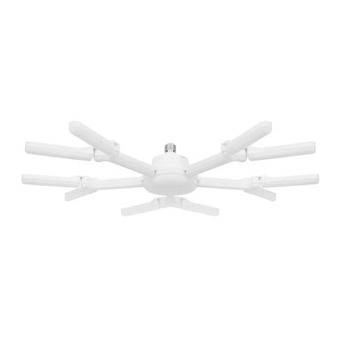 Geepas 100 W 5 Leaf LED Folding Lamp- GESL55111| Perfect for Home and Office Use| Light-Weight, Stylish, Innovative Design with Long Life of 50000 Hours| White, 2 Years Warranty