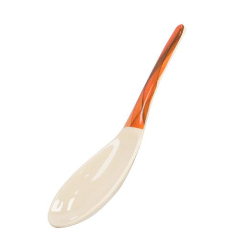 RF8092 8.5-Inch Melamine Rice Spoon | Super Rays Serving Spoon with Long Handle | Lightweight Dining & Kitchen Serving Utensil | Brown