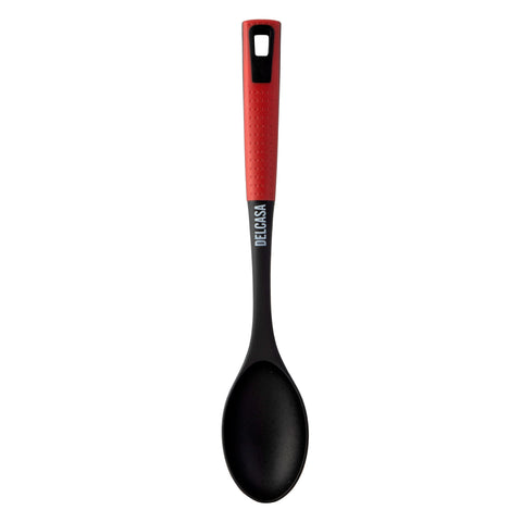 Delcasa DC1677 Professional Nylon Cooking and Serving Spoon with Soft Grip Handle - Dinner Cutlery/Crockery Utensil - Ultra Stylish with Long Handle