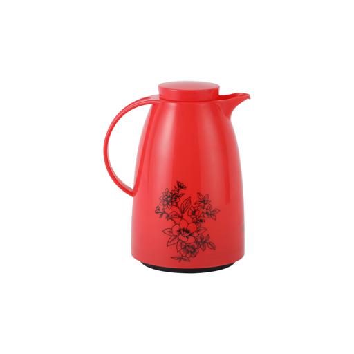 Jenna 1L Vacuum Flask RF11758 – Vacuum Insulated Glass Flask with Pink Glass Inner, Leak-Proof Hot & Cold Beverage Jug