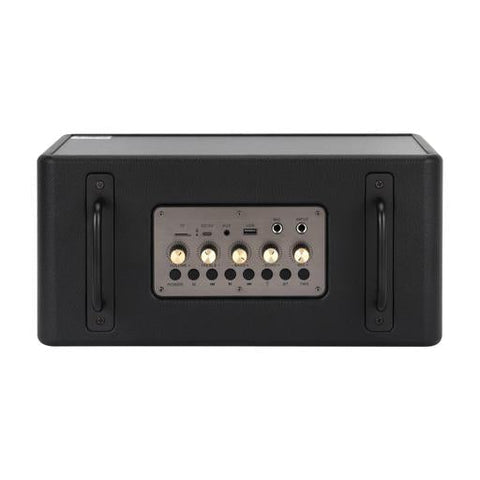 Geepas Bluetooth Speaker with UHF Microphone- GMS11203/ 5-6 Hours Playtime, TF, USB, AUX, TWS, Micro SD Cards, MIC/ Rechargeable Battery, Enhanced Quality, Simple Sound Control/ RGB Light Effects, Perfect for Parties, Picnics, Entertainment