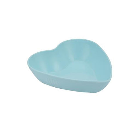 6Pcs Heart Shape Snack Plate Set Premium Plasticware Made In Turkey Assorted Colors