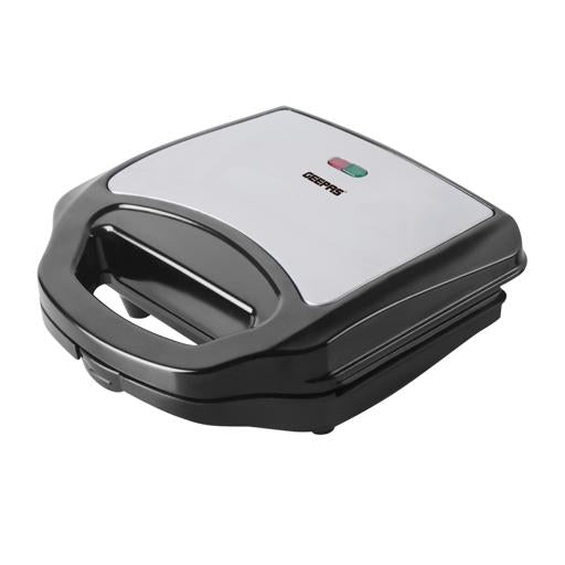 Portable Powerful 2 Slice sandwich Maker Grill maker with Non-Stick Plates and Cool Touch Handle Indicator Light 750 W GSM6002 Black, Silver