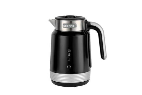 Smart Stainless Steel Kettle with Auto Boiling Shut-Off 1.7 L 2200 W GK38034 Black