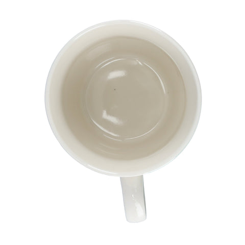 Porcelain V-Shape Mug White/Grey/Black