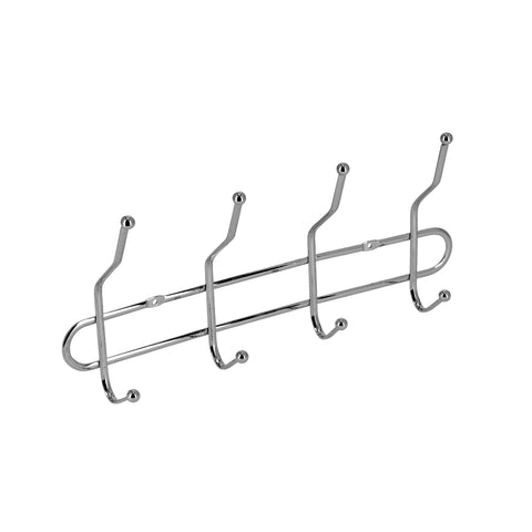 4-Piece Stainless Steel Cloth Hooks Silver 300grams