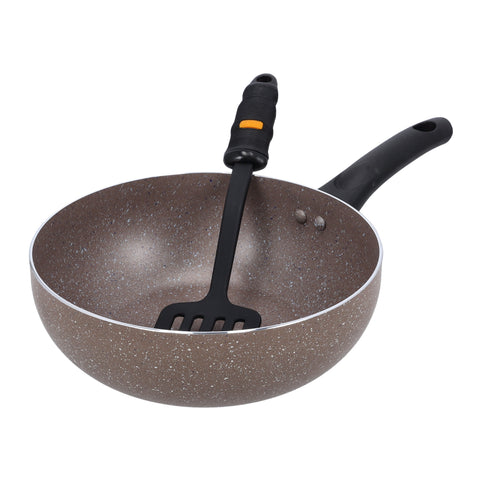 9Pcs Smart Aluminum Cookware Set - Durable Marble Coating, High-Quality Forged Aluminium Construction, Non-Stick Dish for Gas, Induction & Ceramic Hobs -Induction Bottom