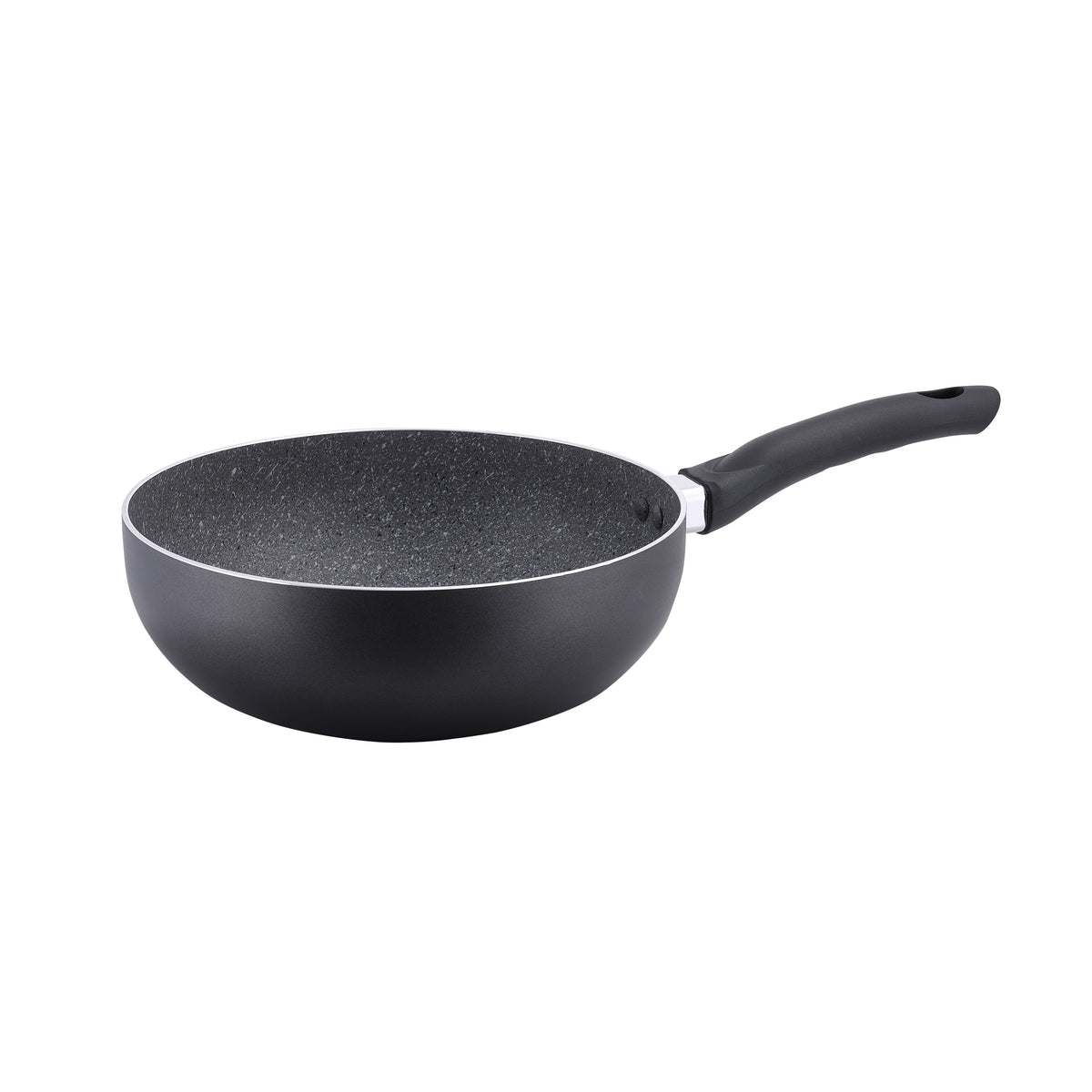 Delcasa 9Pcs Smart Aluminium Marble Coating Cookware Set Black 59.5x21.5x33.5cm