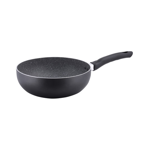 Delcasa 9Pcs Smart Aluminium Marble Coating Cookware Set Black 59.5x21.5x33.5cm