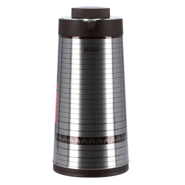 Stainless Steel Vacuum Flask Silver/Gold 1.6Liters