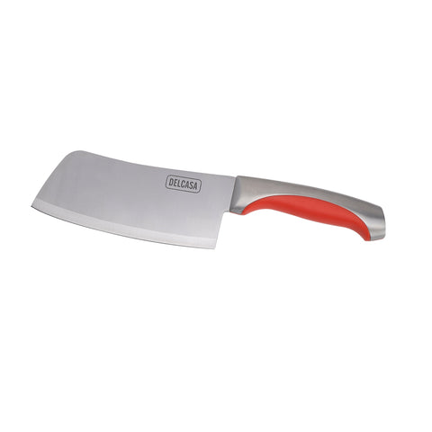 Cleaver Knife, 6" Knife with ABS & Steel Handle, DC2299 | Rust-Resistant Stainless Steel Blade | Durable & Strong | Kitchen Knife for Cutting Vegetables, Meat, Fruits & More