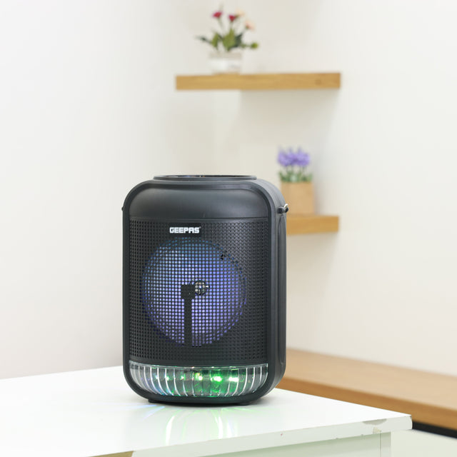 Rechargeable Portable Speaker With 1800 mAh Huge Battery GMS11186 Black