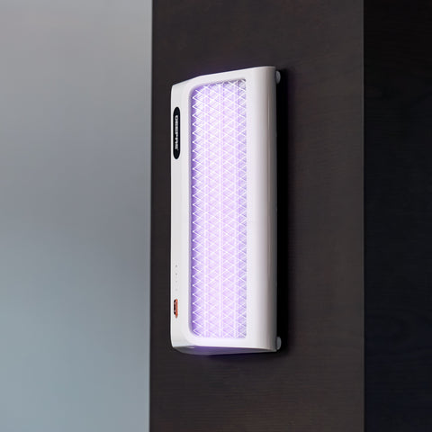 Rechargeable Dual Sided Insect Killer With Automatic Voltage Regulation, Non-Poison, Non-Smell, Low Power Consumption, Lithium Battery 1200 mAh, Versatile Use, Type C Charging 10 W GBK25606 White