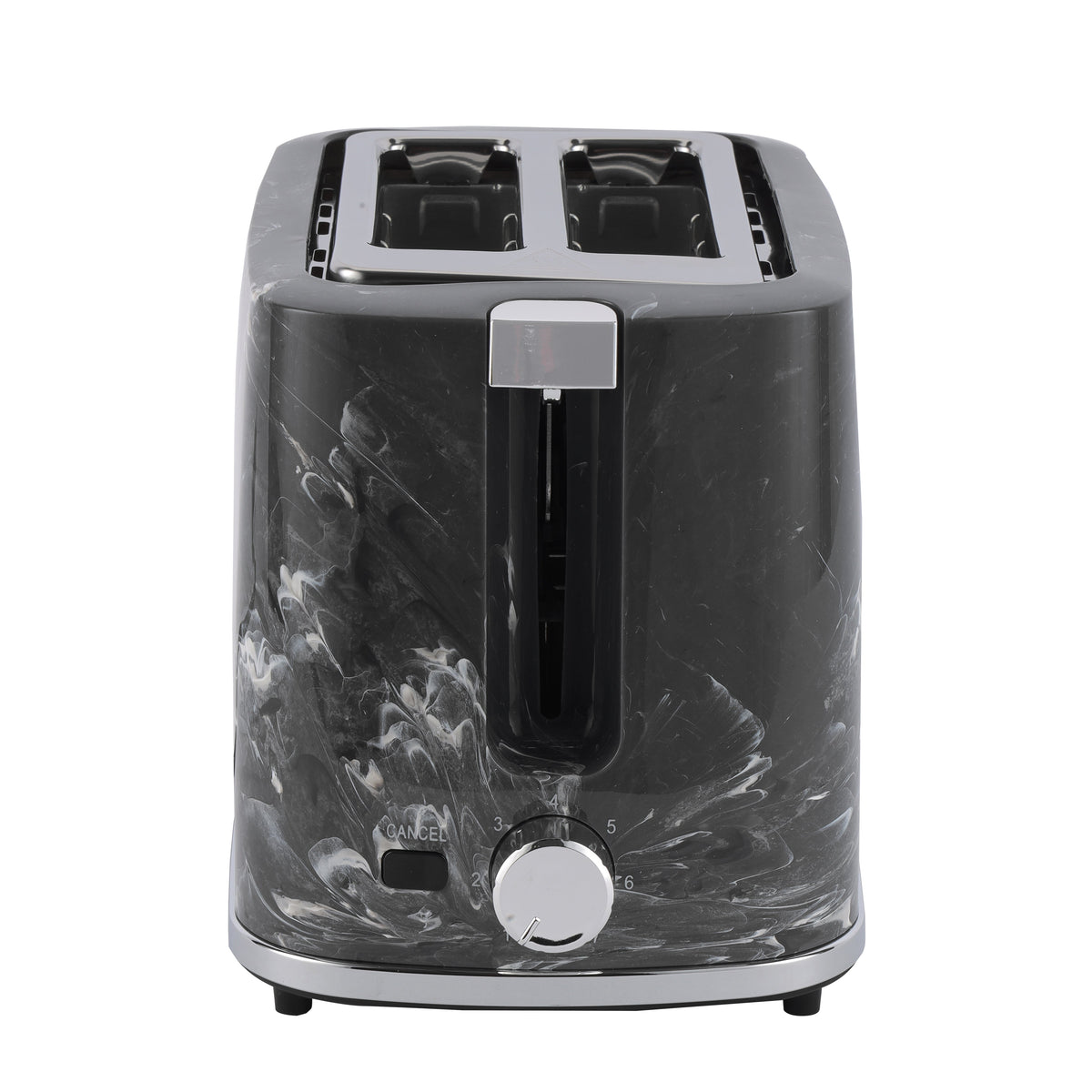2 Slice Bread Toaster With Cancel Button, Adjustable Browning Control 7 Settings, Removable Crumb Collector Tray, Automatic Cut-Off, 900 Watt Power, Movable Steel Net, Middle Setting Automatically 900 W GBT36555UK-BK Black