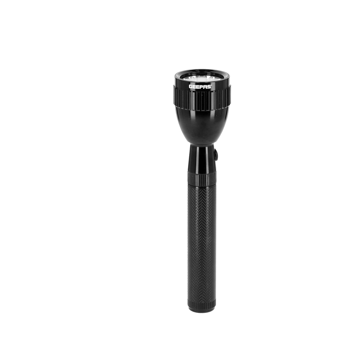 Geepas Rechargeable LED Flashlight GFL3854 – Super Bright Micro LED Torch, 1600m Beam Range, 4.5 Hours Runtime, Aircraft-Grade Aluminum Body, Portable Torch for Camping & Outdoor Use