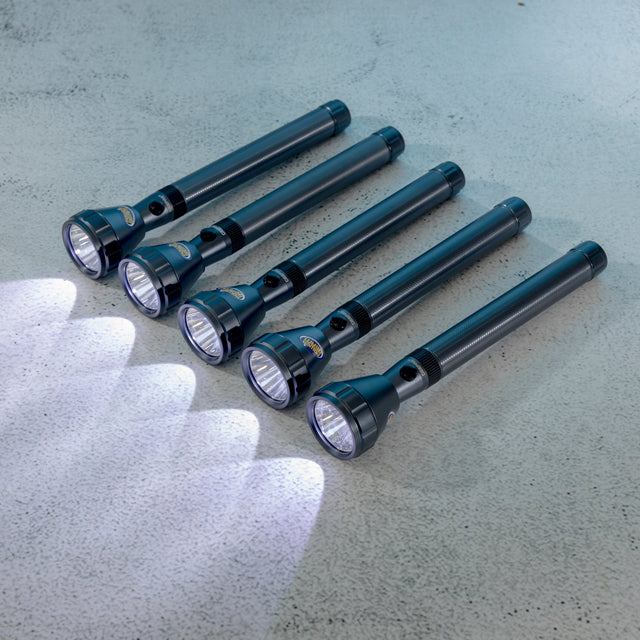 5 Pcs Rechargeable LED Flashlight/Torch Lights with High Grade Aircraft Aluminum Alloy Housing/ Light Source: T6 LED/Rechargeable Li-ion Battery /Perfect for Indoor and Outdoor Use
