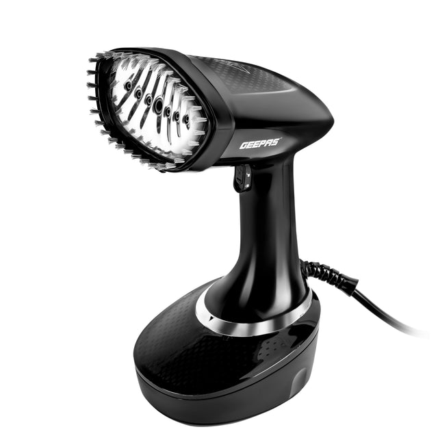 Handheld Garment Steamer With Stainless Steel Panel, Continuous Steam Output Upto 25G/Min, 400 ML Detachable Water Tank, Vertical Ironing Function, 360 Degree Swivel Cord Protection 400 ml 1500 W GGS25041 Black