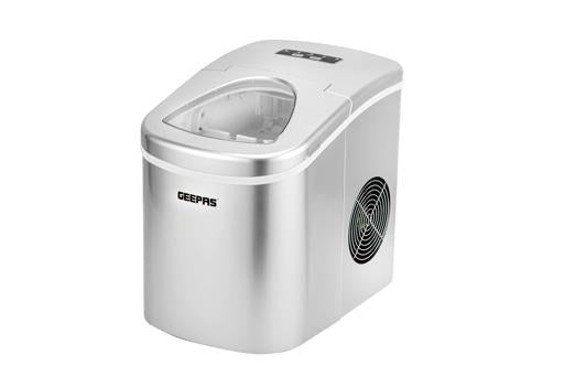 Portable Automatic Ice Maker 12Kg in 24hrs | Two Sizes Ice Cube | Auto Shut Off | Portable Ice Maker | Electric Ice Maker for Home/ Kitchen/ Office/ Bar/ Party 2.2 L 100 W GIM63015UK Silver