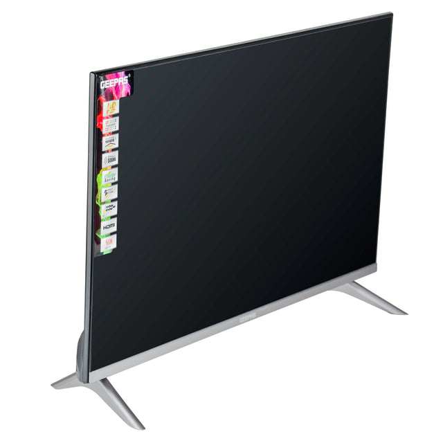 32" Edgelss Slim LED TV with Remote Control,HDMI & USB Ports, AV Mode, Head Phone Jack, PC Audio In,VGA,Energy Saving Technology, Dynamic Sound GLED3201EHD Black