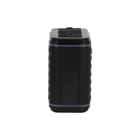 Geepas Bluetooth Speaker- GMS11200/ 4-6 Hours Playtime, TF, USB, AUX, TWS/ Rechargeable Battery, Enhanced Quality, Stereo Surround Sound/ Dual RGB LED Strips, Perfect for Parties, Picnics, Entertainment, etc./ Black, 2 Years Warranty