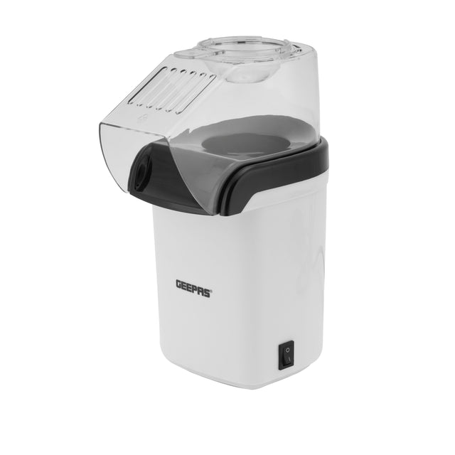 Geepas 1200W Electric Popcorn Maker – Makes Hot, Fresh, Healthy And Fat-Free Theater Style Popcorn Anytime - On/Off Switch, Attractive Design, Oil-Free Popcorn Popper - 2 Years Warranty