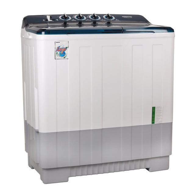 20 Kg Twin Tub Semi-Automatic Washing Machine | 10 Kg Spin, Top Load | Energy-Efficient, Dual Wash/Spin Motor | White/Blue/Gray 20 kg 960 W GSWM6491 White/Blue/Gray