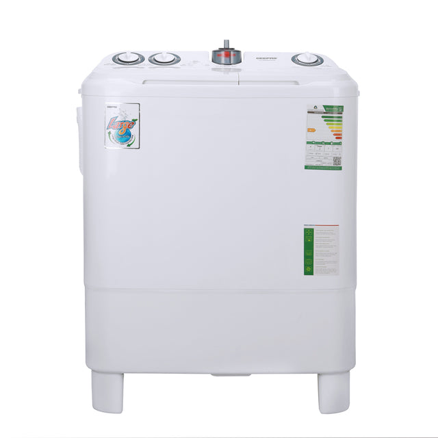 7kg Semi-Automatic Twin Tub Washing Machine | Countertop | Portable Washer & Spinner | White 7 kg 670 W GSWM6493NV White