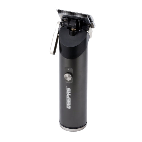 Rechargeable Cordless Professional Hair Clipper Set with 4 Guide Combs, Brush & Oil, Adjustable Cutter Head