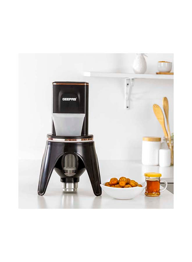 Automatic Luqaimat & Sweet Dumpling Maker – 1L Bowl Capacity, Digital Counter Display, Dispenses 3 Dough Balls at a Time, Easy-Clean Food-Grade Design, Black
