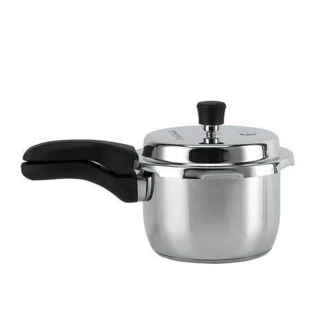 Royalford 3 Liter Stainless Steel Pressure Cooker, RF10184 | Metallic Safety Plug | Controlled GRS | Compatible With Induction, Hot Plate, Halogen, Gas