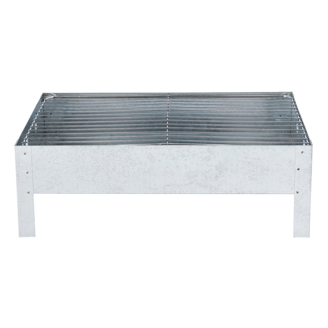 Bbq Stand With Grill Silver 44.5x26.5cm