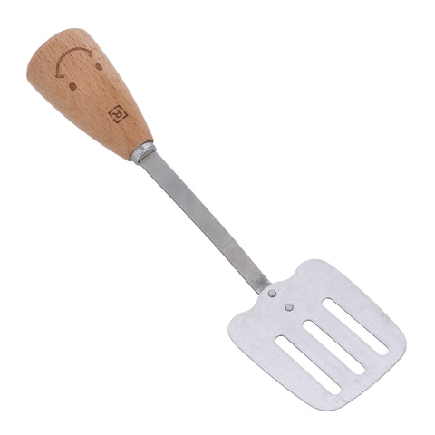 Slotted Turner, Stainless Steel with Wooden Handle, RF10661 | Turner Spatula with for Cooking, Flipping, Frying Fish, Tuna, Steak, Eggs, Pancake
