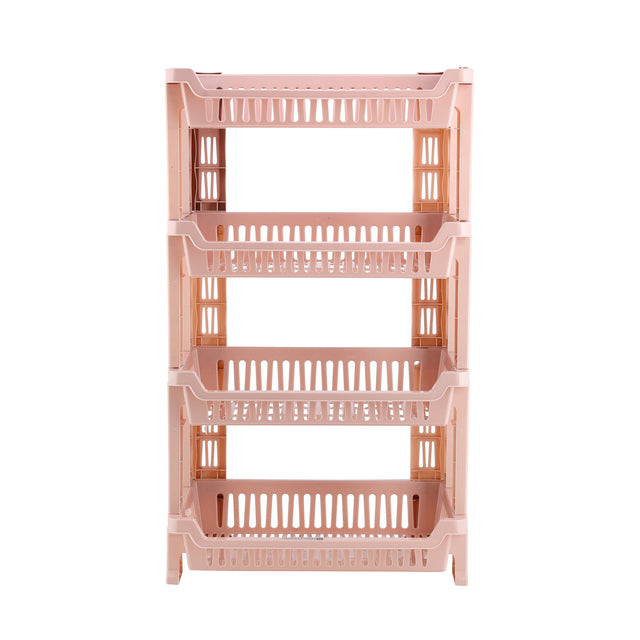 4-Layer Vegetable Multi-Purpose Storage Rack| Stand For Fruits And Vegetables Beige