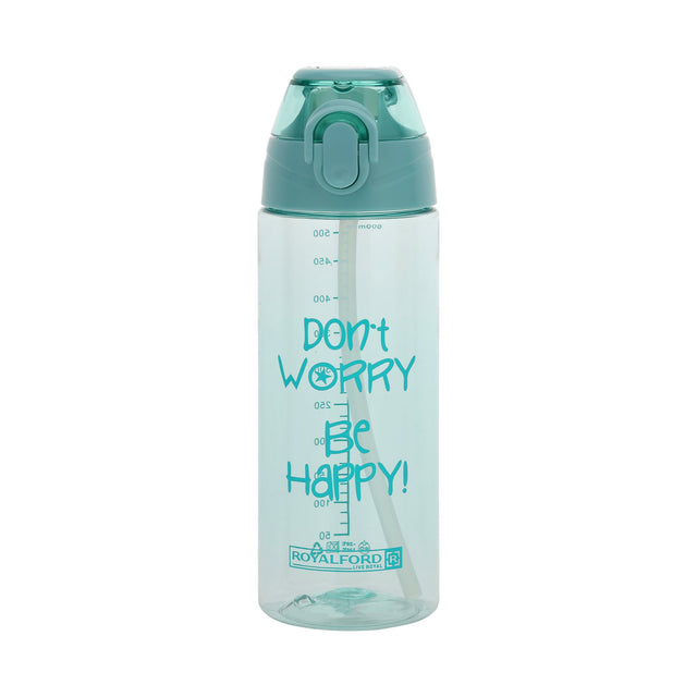 Sports Water Bottle One-Press Open Lid Blue 600ml