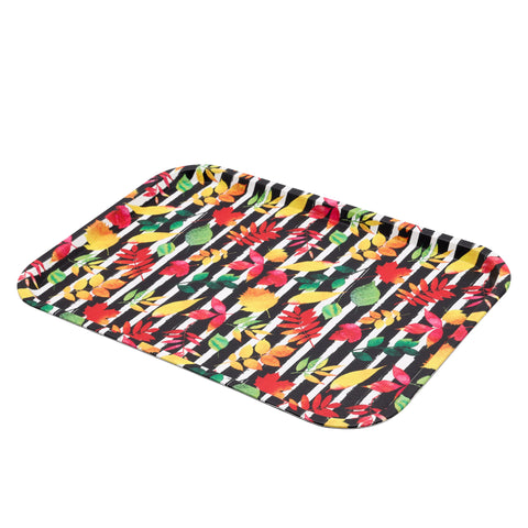 Royalford Rectangle Leather Tray- RF11267| Elegant and Sleek Design with Durable and Long-Lasting Construction| Ideal for Serving Drink and as a Dcor Piece| Multi-Color Multicolor 42cm