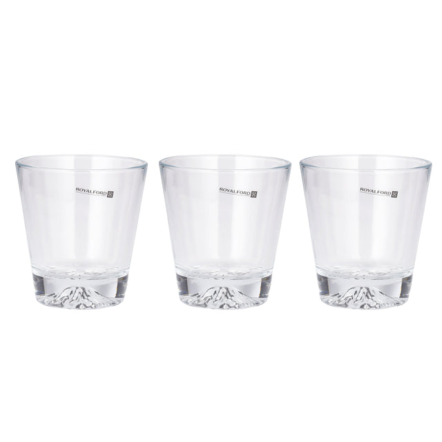 Royalford 290 ML (9.8 OZ) Transparent Glass Tumbler Set- RF11654 Multi-Purpose, Perfect for Hot and Cold Beverages like Tea, Coffee, Water, Juices Lead-Free Soda Lime Glass Clear
