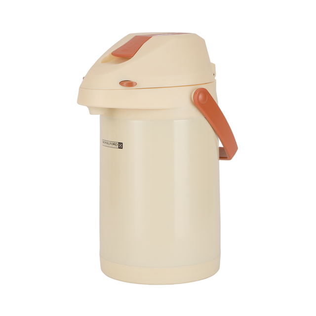 Royalford 3.0 L Airpot Flask- RF12148/ 360-Degree Rotating Base, Asbestos-Free Glass Inner/ Keeps the Drink Hot for 18 Hour and Cold for 24 Hours Multicolor