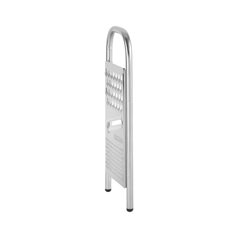 Royalford Stainless Steel 3-in-1 Flat Grater- RF12351/ with PP Base, Light-Weight and Compact Design/ Multiple Grating Style Silver