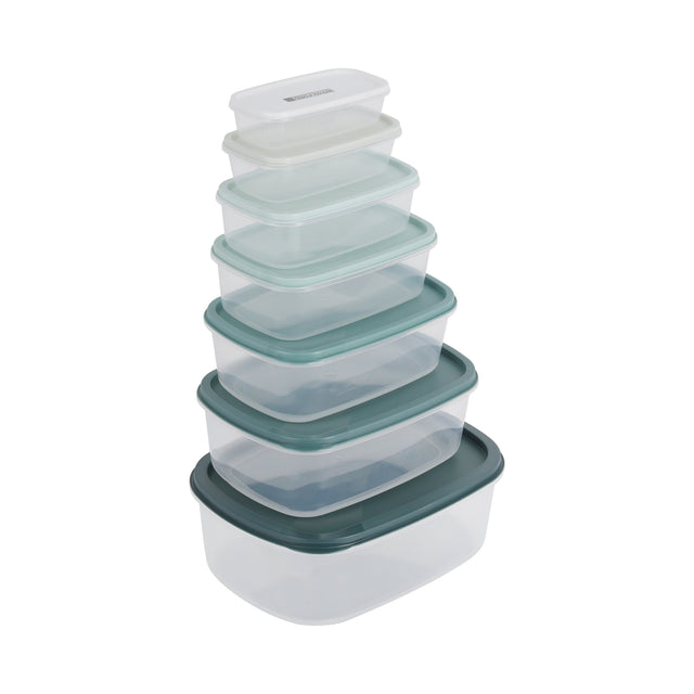 7Pc Plastic Storage Container Set 1X24